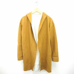 レイビームス Ray Beams コート アウター コーディガン トッパー ミドル 膝下丈 フード 裏起毛 長袖 茶 ベージュ /TT15のサムネイル