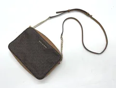 [盛岡79-0205] MICHAEL KORS マイケルコース シグネチャー柄 クロスボディ ショルダーバッグ [中古/60][レディース]のサムネイル
