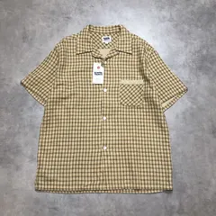 GQ6284◇Pherrow’s : PSSS1 シャツ◇44◇ベージュ系 フェローズ チェック ダブルガーゼ 半袖 定価¥17.600-のサムネイル