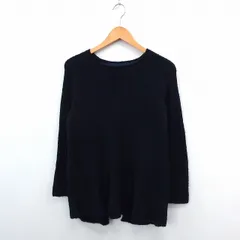 ミミ&ロジャー mimi&roger ニット セーター プルオーバー 長袖 シンプル バックギャザー F ネイビー /ST14のサムネイル