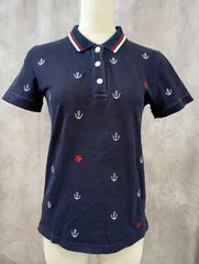 [TOMMY HILFIGER] ポロシャツ | 古着風 | ネイビー | レディース[ No.000222 ]のサムネイル