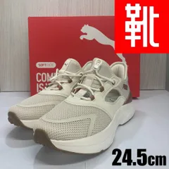 E-023 ■kutsu.com公式■ PUMA ソフトR メイブミュールEASE IN  313770.02L  ホワイト×ゴールド 24.5cmのサムネイル