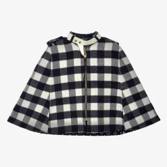 34 未使用 Louis Vuitton ルイヴィトン 1AGPE7 ダブル フェイス CHECK ケープ OQ1Z0NNCのサムネイル