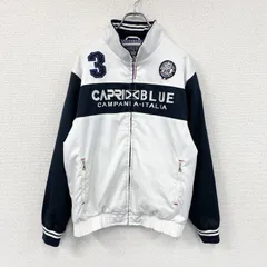 CAPRI BLUE カプリブルー　フルジップジャケット　白　紺　ホワイト　ネイビー　古着のサムネイル
