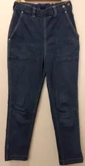 M02 45R デニムパンツ　ストレッチ素材　スリット入り　ウエストゴム付のサムネイル