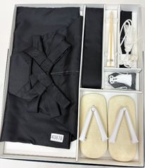M01-34 未使用品 男児 5才用 袴・小物セット 黒グレー縞 七五三 - メルカリ