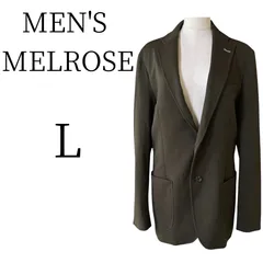 ★美品 MEN'S MELROSE メンズメルローズ ブラウン テーラードジャケット Lのサムネイル