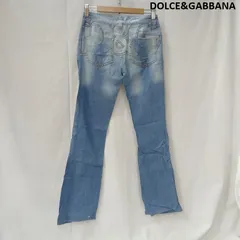 ドルチェアンドガッバーナ 00s D&G フレア デニム パンツ ロゴ 刺繍 イタリア製 y2k 24インチ レディース 38 ISItems【USED】【古着】【中古】50164325のサムネイル