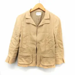 メルローズ MELROSE ジャケット アウター ポケット シンプル リネン 麻 4 ベージュ /ST23のサムネイル