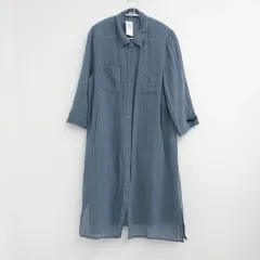 Johanex 夏用 ごわつき ブルー 長袖 丸のまま ジャケットのサムネイル