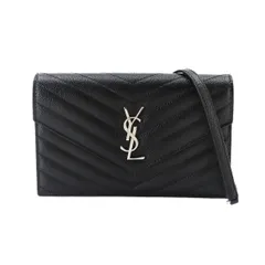 未使用 展示品 サンローラン SAINT LAURENT カサンドラ エンベロープ チェーン ウォレット 長財布 レザー ブラック 742920 90329272のサムネイル