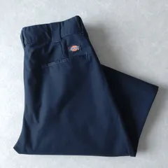 ■古着 Dickies ディッキーズ WP150DN ワークパンツ チノ SLIMTAPER スリムテーパード ダークネイビー 濃紺 W33L32【WD2017】のサムネイル
