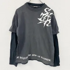 BULLET NOISE　バレットノイズ　長袖Tシャツ/ロンT　フェイクレイヤード　黒　ブラック　Mサイズ　古着のサムネイル