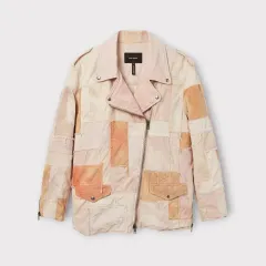 36/ Isabel Marant イサベル マラン ピンク パッチワーク キルティング ジャケットのサムネイル