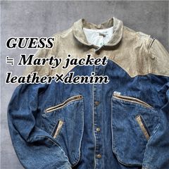GUESS デニムジャケット バックトゥザフューチャー USA製 L マーティ
