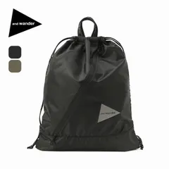 【新品】and wander アンドワンダー クリスピーリップドローストリングバッグ 5746985160のサムネイル