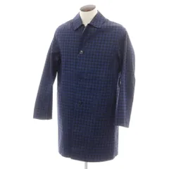 【中古】マッキントッシュ Mackintosh リバーシブル ゴム引きコットン ステンカラーコート ネイビーブルーxブラック【サイズ40】【メンズ】のサムネイル