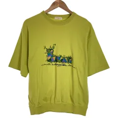 【中古】　LANCEL　スウェット　半袖　トレーナー　トップス　ブランドロゴ　刺しゅう　日本製　古着　/4384のサムネイル