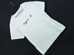 agnes b アニエスベー ロゴ プリント 半袖 カットソー size1/白 ■◆ レディースのサムネイル