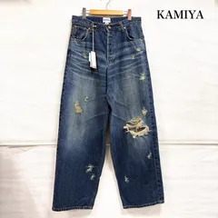 ミハラヤスヒロ KAMIYA カミヤ 25AW Super Baggy Denim Pants ワイド バギー デニム ジーンズ ハード エイジング加工 メンズ M ISItems【USED】【古着】【中古】50164114のサムネイル