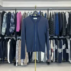 (百貨店購入)(S) STONE ISLAND ストーンアイランド Vネック ニット ジップアップのサムネイル