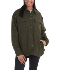 マーモット レディース アウター ジャケット・ブルゾン コート Marmot Womens Ridgefield Sherpa Lined Flannel Coat Rosin Green グリーンのサムネイル