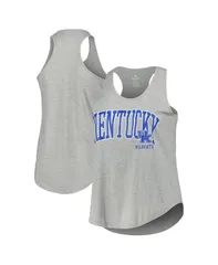 プロファイル レディース トップス タンクトップ ロゴ Profile Womens Heather Gray Kentucky Wildcats Arch Logo Racerback Scoopのサムネイル