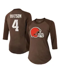 マジェスティック レディース トップス Tシャツ Majestic Womens Threads Deshaun Watson Brown Cleveland Browns Name Numberagのサムネイル