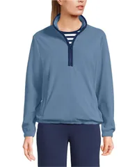 ランズエンド レディース アウター ジャケット・ブルゾン ハーフジップ フリース Lands End Womens Anyweather RainDefense Fleece Quarter Zipのサムネイル