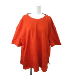 サヤカデイヴィス SAYAKA DAVIS ドレープバックTシャツ 半袖Tシャツ  カットソー one オレンジ 無地 ラウンドネック 半袖 ICS16-OCJ /SH ■ECA007のサムネイル