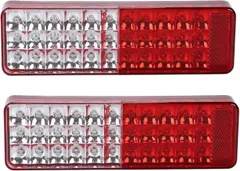 Kanoan 互換品 スズキ 用 LED テールランプ 左右セット 72発 ジムニー シエラ SJ JA JB 系 等 (クリア)のサムネイル