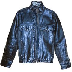 GAP ブラック ダブルライダースジャケット - メルカリ