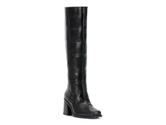 ヴィンスカムート レディース シューズ ブーツ・レインブーツ Vince Camuto Let Usurprise You Black Croc Print Leather ブラックのサムネイル
