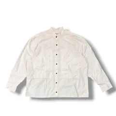 ACNE STUDIOS Grandad Collar Shirt スタンドカラー ロングシャツ アクネストゥディオス FN-MN-SHIR000196 オフホワイト 46 （20497M）のサムネイル