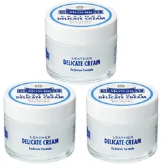 M.MOWBRAY M.モゥブレィ デリケートクリーム 60ml 革靴 レザー用保湿クリーム 無色 革製品 手入れ 3個セットのサムネイル
