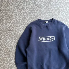 [ Archive アーカイブ Y2K ]　VOLCOM / 90’s usa製 logo sweat size M ヴォルコム　　横ノリ　ロゴスウェット　ストリート　 sk8  アメリカ製　スケーター　紺　トレーナーのサムネイル