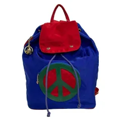 MOSCHINO(モスキーノ) リュックサック - ネイビー×レッド×マルチ レザーのサムネイル