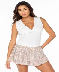 ロキシー レディース トップス シャツ Vネック Roxy Womensweetalk VNeck Top Cloudancerのサムネイル