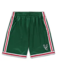 ミッチェルネス メンズ ボトムス ハーフパンツ・ショーツ トール ショートパンツ Mitchell Ness Mens Green Milwaukee Bucks Big and Tall Hardwのサムネイル