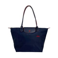 美品】ロンシャン ル・プリアージュ トートバッグ ネイビーM(70周年