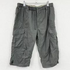 Hanes　ヘインズ　ハーフカーゴパンツ/ショートパンツ　ジップフライ　カーキ　グレー　3Lサイズ　古着のサムネイル