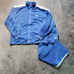 STUSSY SPORT 90's バックロゴデザイン セットアップ 紙タグ付き ブルー 4XL ステューシースポーツのサムネイル