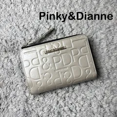 PINKY&DIANNE ピンキーアンドダイアン 二つ折り財布 フラップ レザー エンボスのサムネイル