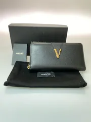 【中古美品】 VERSACE ヴェルサーチ ROUND ZIP LONG WALLET ロングウォレット 長財布 【181-260729-AS-61-min】のサムネイル