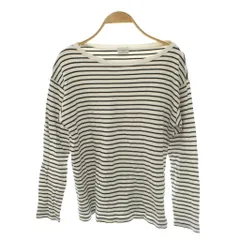 アーバンリサーチ ドアーズ URBAN RESEARCH DOORS ボーダー柄Tシャツ カットソー 長袖 M 白 ホワイト 黒 ブラック /SS ■OS ■MAのサムネイル