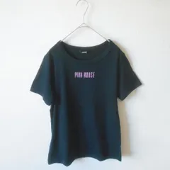 ピンクハウス PINK HOUSE 半袖 カットソー Tシャツ 黒 レディース ロゴプリント 日本製のサムネイル