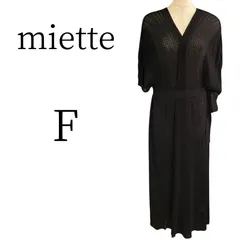 ★超美品 miette ミエット ブラック ロング カーディガン・ボレロ・アンサンブル FREE SIZEのサムネイル