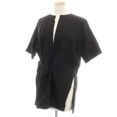 【中古】イッセイミヤケ ISSEY MIYAKE 2025年春夏 ポリエステル系 半袖シャツ ブラック【サイズ表記なし（L位）】【レディース】のサムネイル