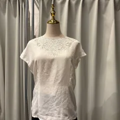 【東あずま店　併売品】　Grimoir レース　刺繍　ブラウス シャツ トップス　レディース　blouse　shirt　Tops　ladies　レディース　レトロのサムネイル