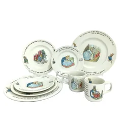 Wedgwood ウェッジウッド ピーターラビット/旧刻印/ペアプレート＆マグ2客×4点セット  計8点    ホワイト  / 240001215363のサムネイル